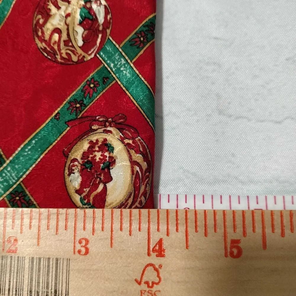 Parisian Robert Talbott Men's Tie Silk Hand Sewn Italy Christmas Santa Holiday - Picture 8 of 10